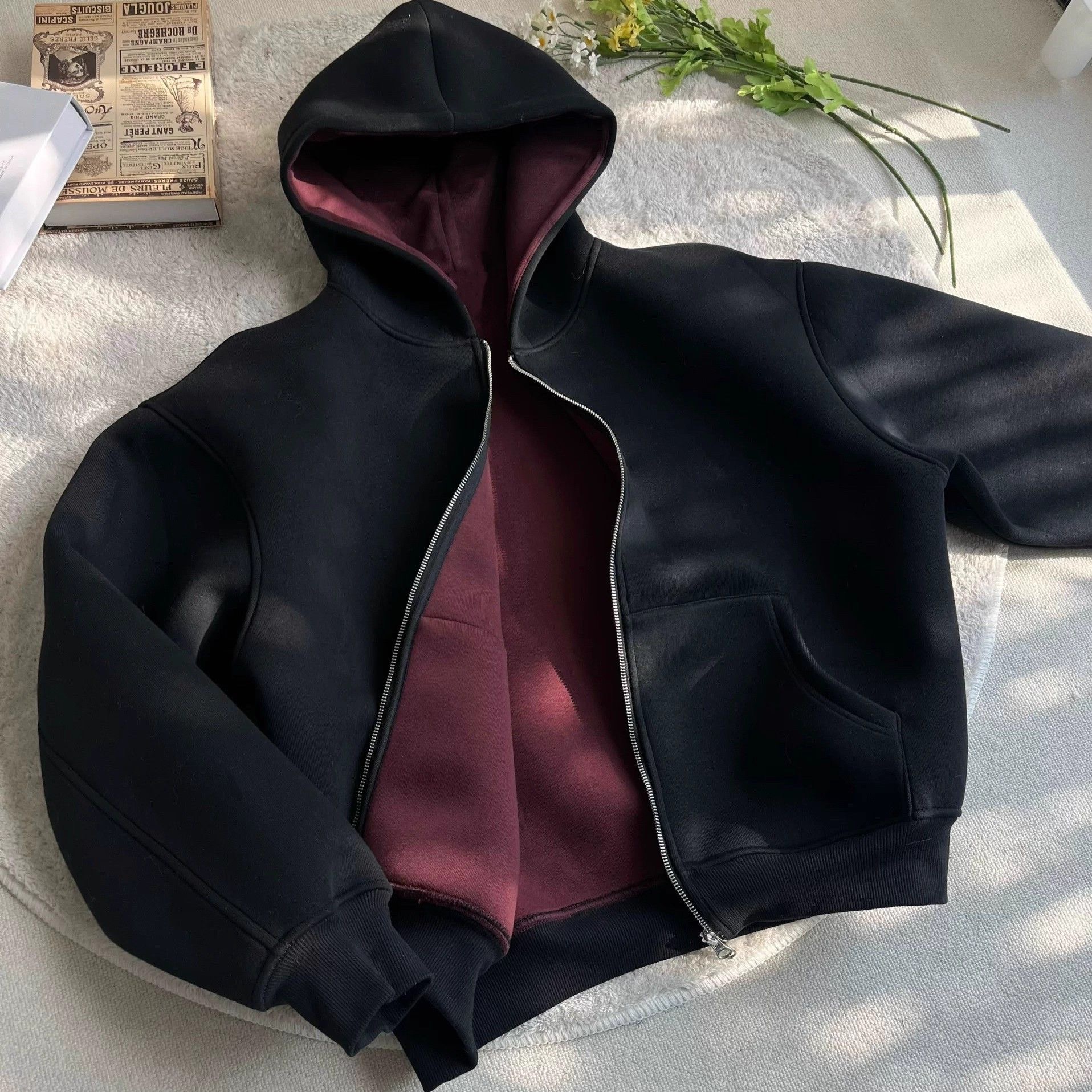 Double-Sided Zip-Up Hoodie — зураг 2