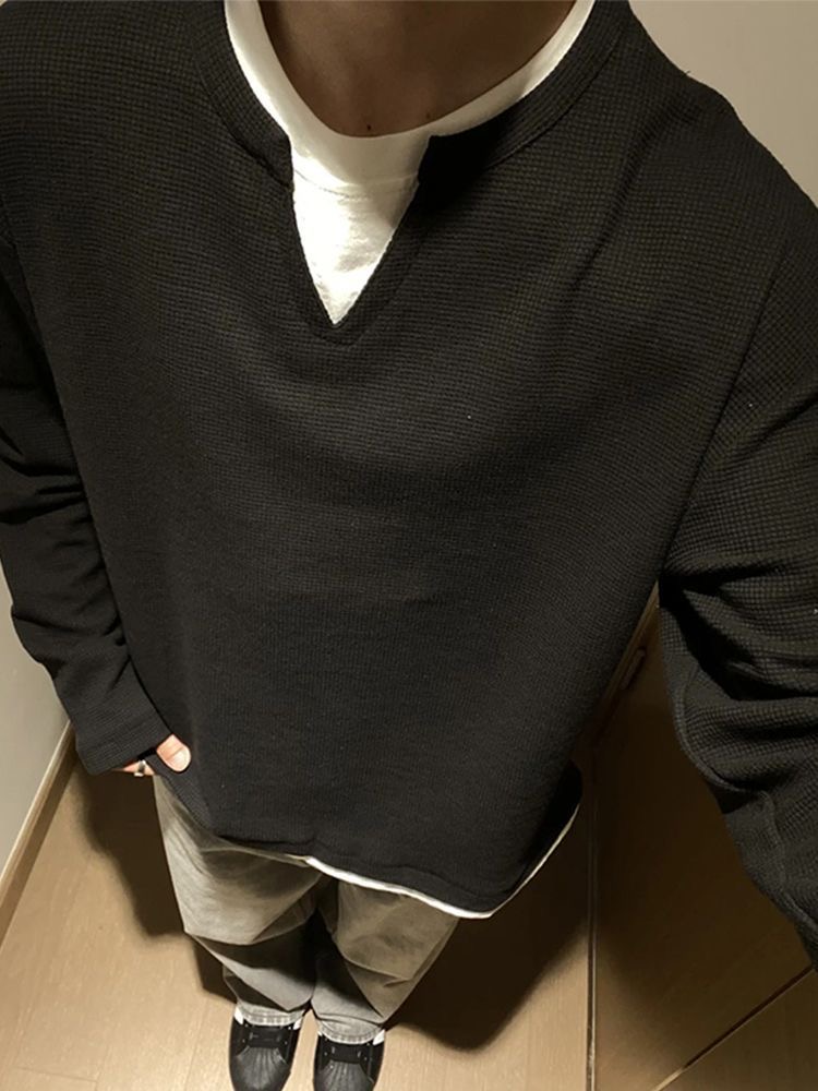 Waffle Texture Long-Sleeve — зураг 2